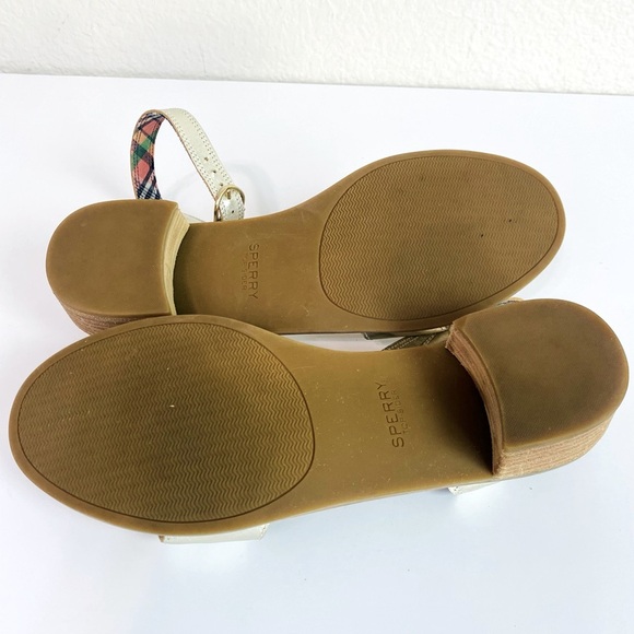 Sperry Platinum Seaport City Leather Sandals Size 8 - Picture 6 of 8